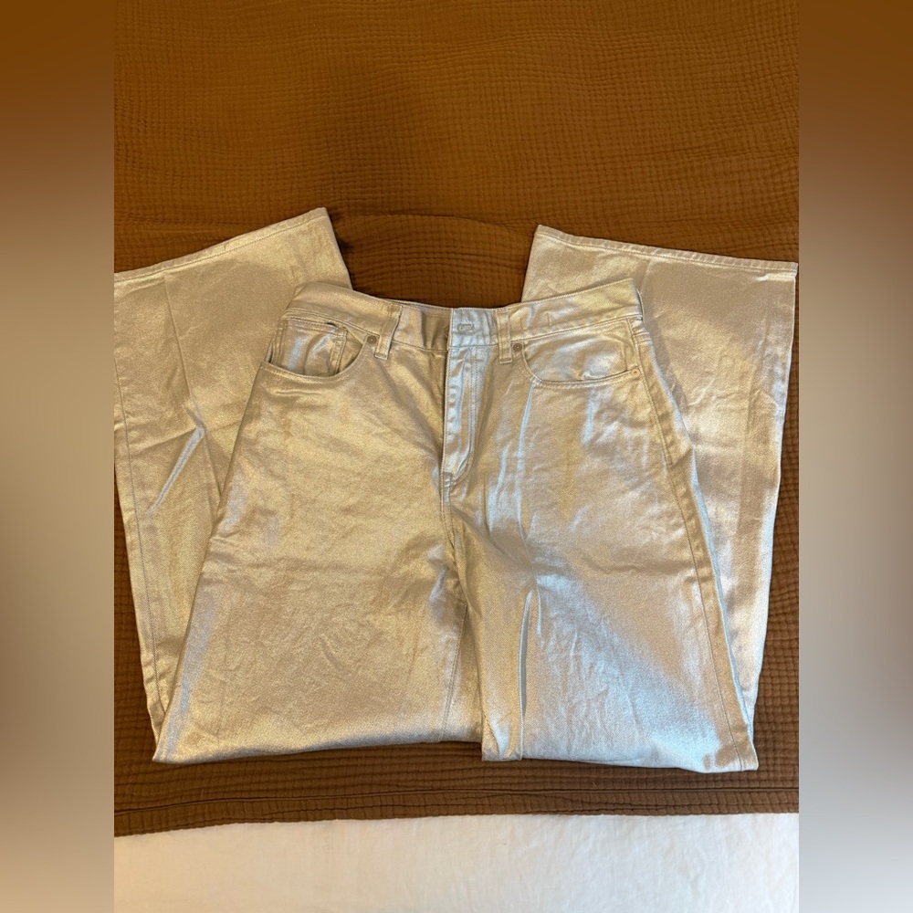 Madewell x Aimee Song Metallic Jeans - Picture 3 of 5